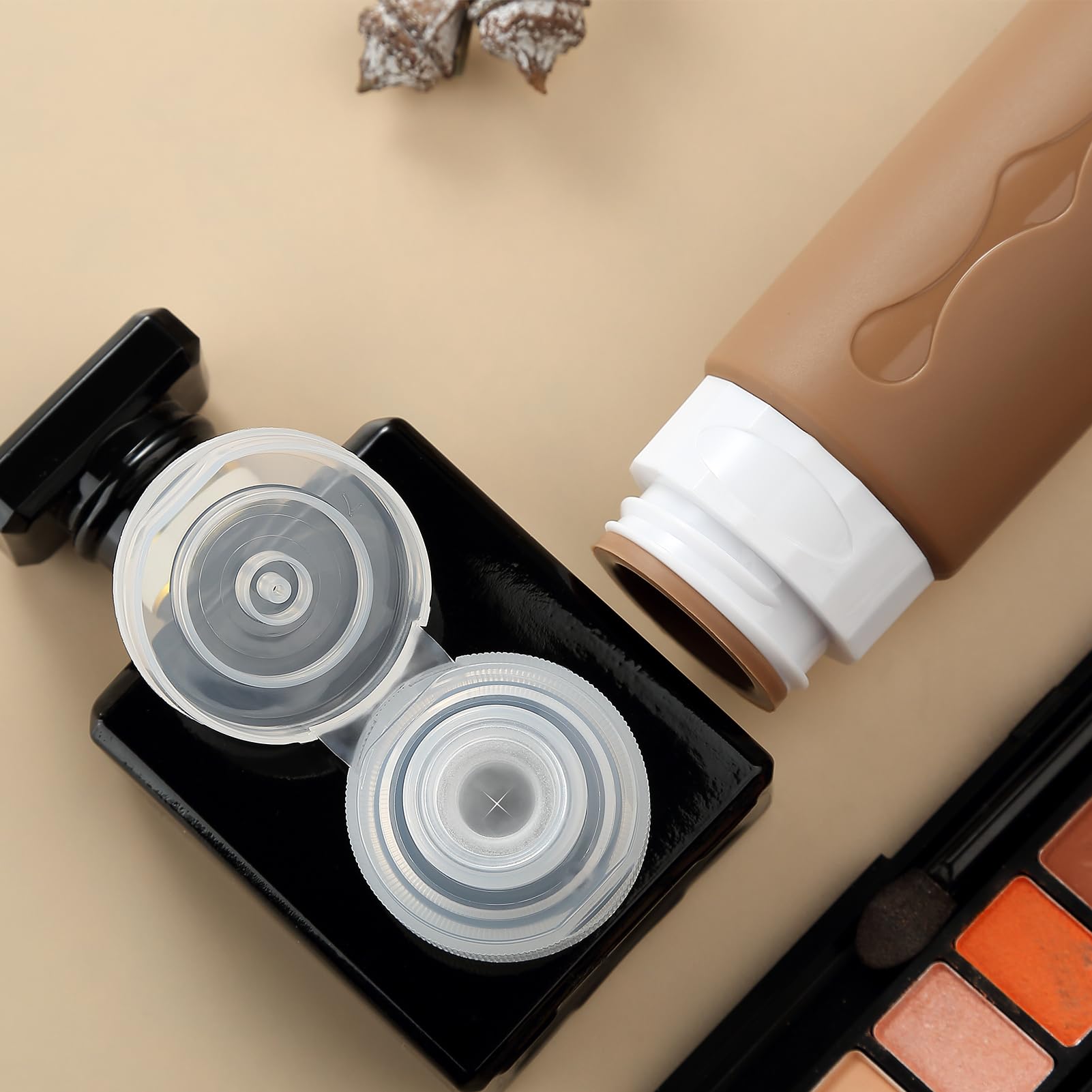 Gemice Travel Bottles For Toiletries, Tsa Approved Travel 3Oz Size Containers With Clear Bag, Bpa Free Leak Proof Travel Tubs Re